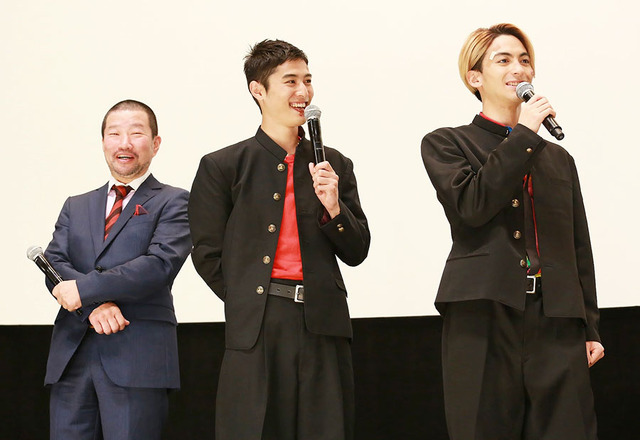 木村祐一、堀井新太、永瀬匡／『ズタボロ』完成披露上映会