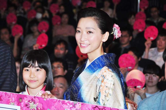 清水詩音、杏／『百日紅』公開初日舞台挨拶