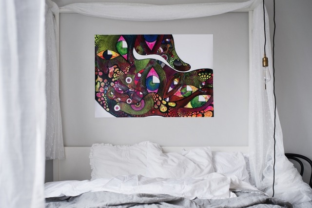 限定コレクション「IKEA ART EVENT 2015」より。「ポジティブなフィーリングを体験してもらえるようだったら嬉しい。」と語るフランス出身のアーティストKoralie & Supakitchの作品。