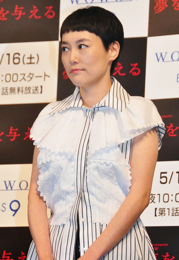 菊地凛子／連続ドラマW「夢を与える」完成披露試写会