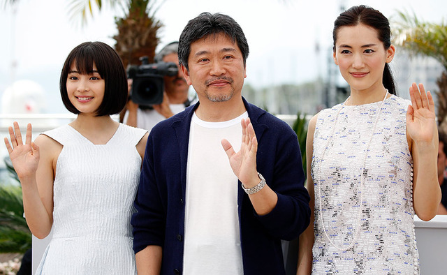 広瀬すず、是枝裕和監督、綾瀬はるか／第68回カンヌ国際映画祭