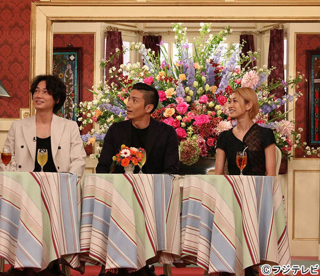 ビストロSAMPに出演する綾野剛＆伊勢谷友介＆山田優／「SMAP×SMAP」-(C) フジテレビ