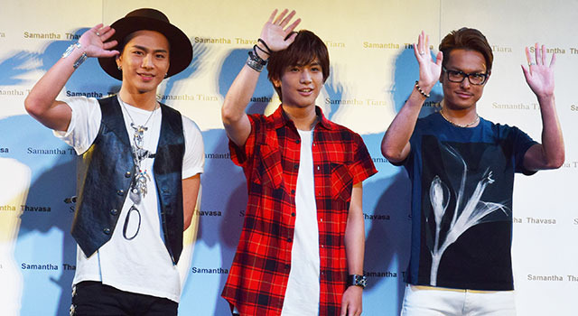 「三代目J Soul Brothers from EXILE TRIBE」登坂広臣＆岩田剛典＆今市隆二／サマンサティアラジュエリー新CMお披露目会