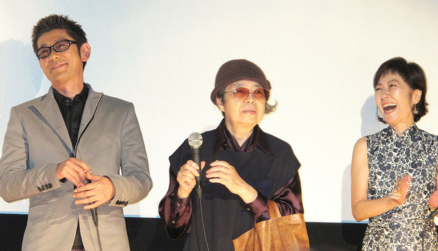 永瀬正敏、樹木希林、浅田美代子／『あん』初日舞台挨拶