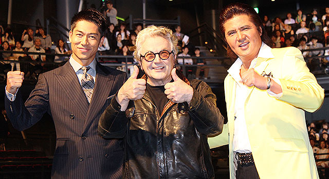 AKIRA、ジョージ・ミラー、竹内力／『マッドマックス 怒りのデス・ロード』ジャパンプレミア