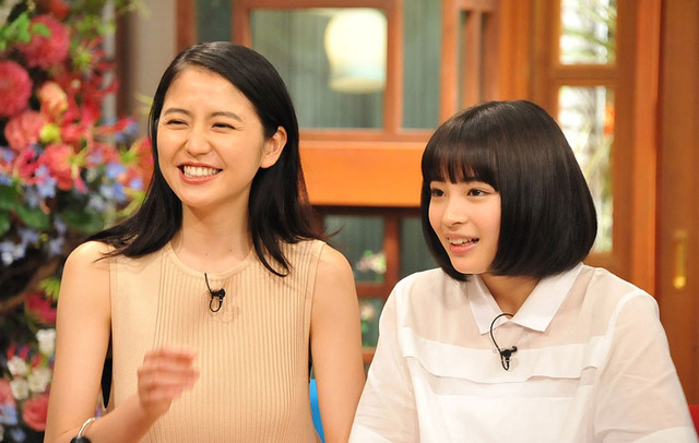 長澤まさみ、広瀬すず／「さんまのまんま」