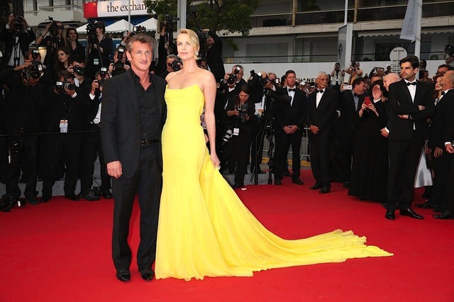 シャーリーズ・セロン＆ショーン・ペン／『マッドマックス 怒りのデス・ロード』in 第68回カンヌ国際映画祭　(c)KAZUKO WAKAYAMA