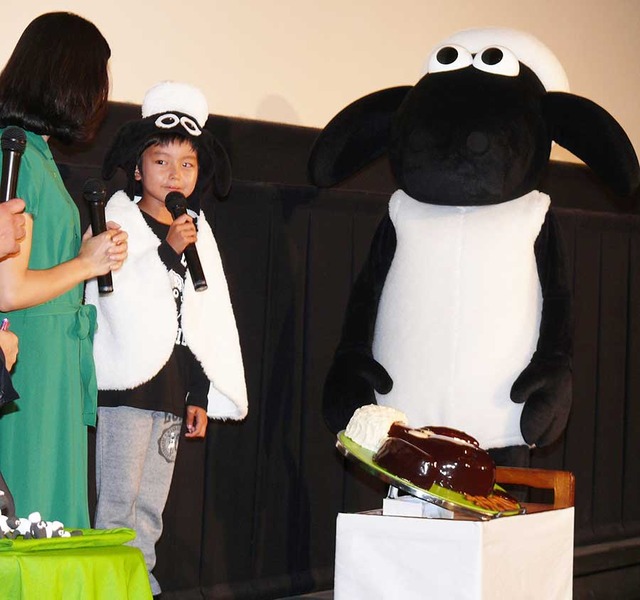 木村佳乃＆加藤憲史郎／『映画 ひつじのショーン～バック・トゥ・ザ・ホーム～』公開直前イベント