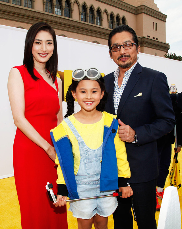 天海祐希、藤田彩華、真田広之／『ミニオンズ』L.Aプレミア