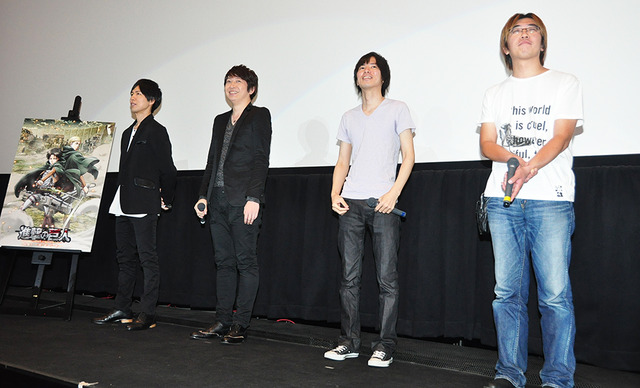 神谷浩史、小野大輔、諌山創、荒木哲郎監督／『劇場版　進撃の巨人　後編～自由の翼～』大ヒット記念舞台挨拶
