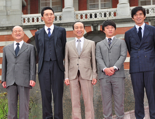 角野卓造、松重豊、小日向文世、濱田岳、佐藤浩市／『HERO』完成報告会見