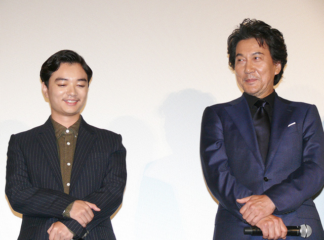 染谷将太、役所広司／『バケモノの子』初日舞台挨拶