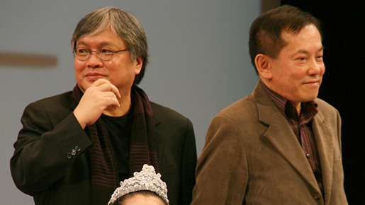 『昴』リー・チーガイ監督（左）＆ビル・コンプロデューサー（右）