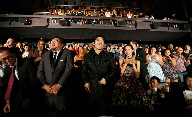 水原希子、三浦春馬、樋口真嗣監督／『進撃の巨人』LAプレミア