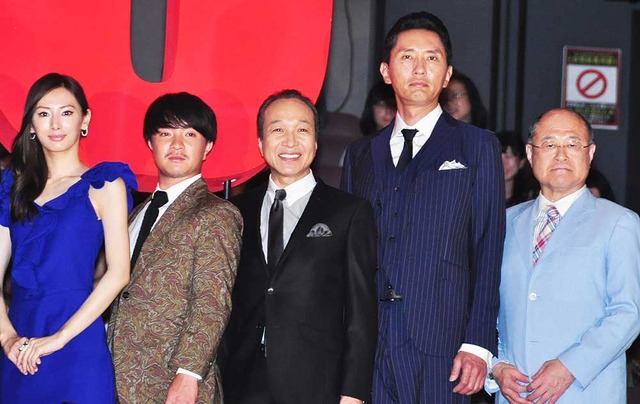 北川景子＆濱田岳＆小日向文世＆松重豊＆角野卓造／『HERO』初日舞台挨拶