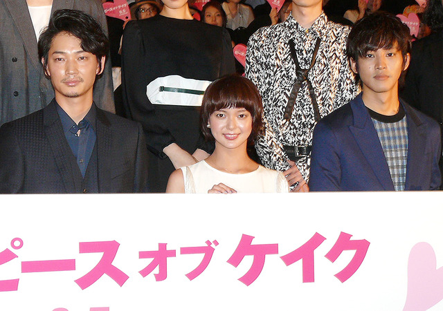 綾野剛、多部未華子、松坂桃李／『ピース オブ ケイク』完成披露試写会