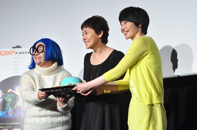 近藤春菜、大竹しのぶ、箕輪はるか／『インサイド・ヘッド』大ヒット記念舞台挨拶