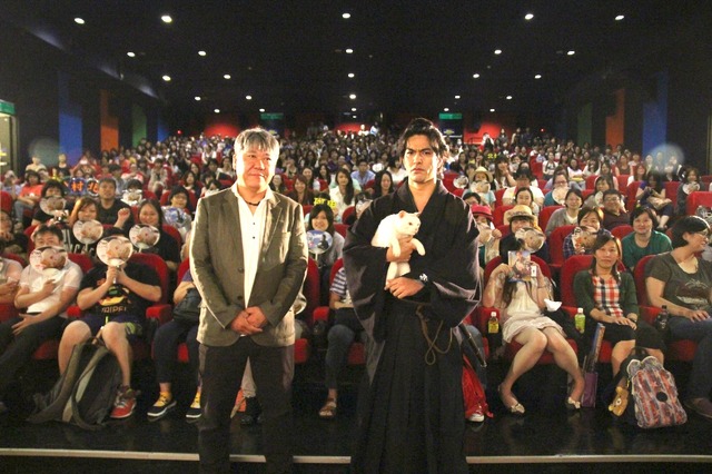 『猫侍　南の島へ行く』台湾プレミア　(C)2015「続・猫侍」製作委員会