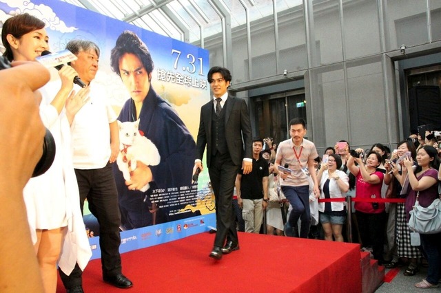 『猫侍　南の島へ行く』台湾プレミア　(C)2015「続・猫侍」製作委員会