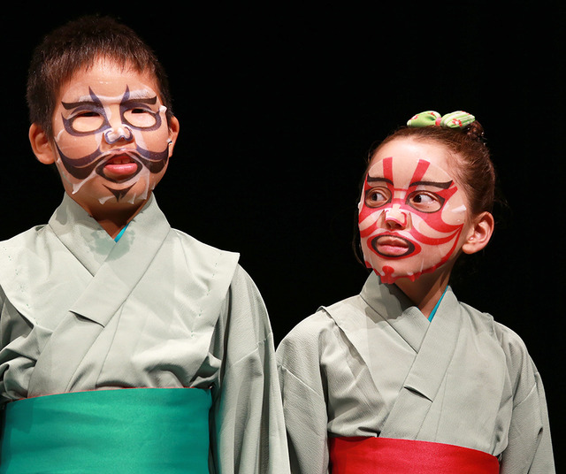 「子供歌舞伎フェイスパック」発売記念イベント