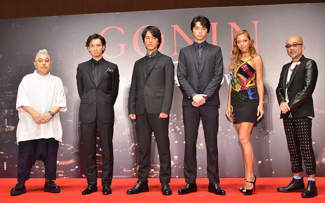石井隆監督、安藤政信、桐谷健太、東出昌大、土屋アンナ、竹中直人／『GONIN サーガ』完成報告会見