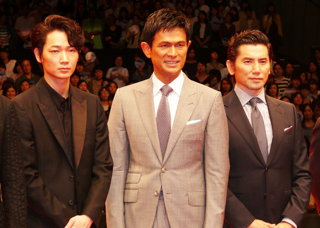 綾野剛、江口洋介、本木雅弘／『天空の蜂』完成披露試写会