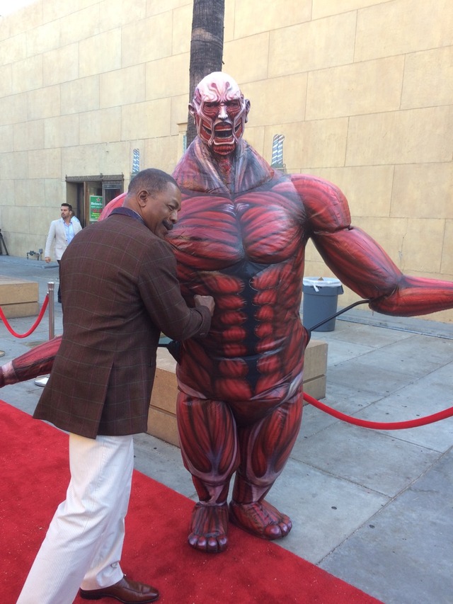 何と「ロッキー」のアポロ（Mr.カール。ウェザース）が駆けつけてくれました！最高に優しい人でした。