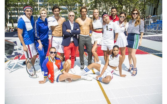 8月25日、ニューヨークのブライアント・パークで開催されたラファエル・ナダルアンバサダー就任イベントにて。