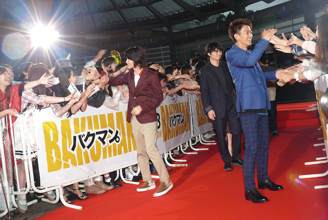 神木隆之介、佐藤健／『バクマン。』完成報告イベント