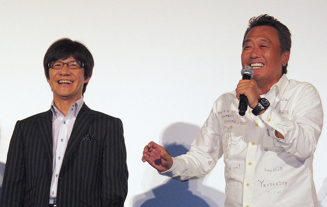 内村光良、三村マサカズ／『内村さまぁ～ず THE MOVIE エンジェル』初日舞台挨