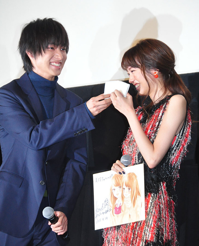 山崎賢人、桐谷美玲／『ヒロイン失格』初日舞台挨拶