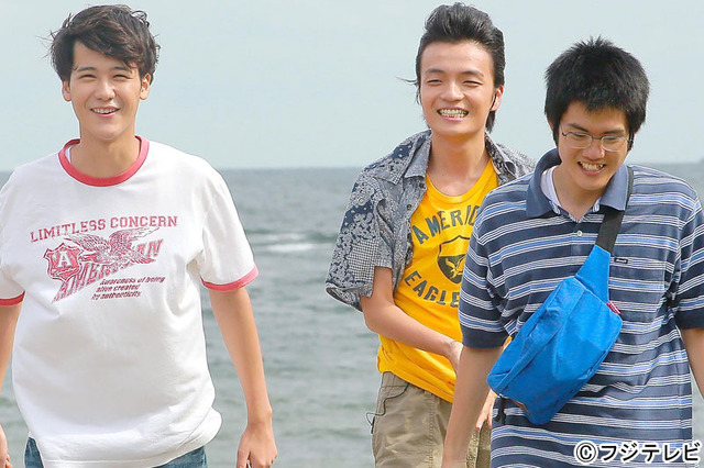 左から葉山奨之＆岡山天音＆上川周作／「サマー・ストーカーズ・ブルース」