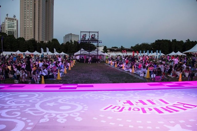 ランの終了後、毎年恒例のラン＆フィットネスウェアのファッションショーが開催された。