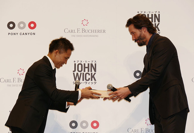 野村忠宏、キアヌ・リーブス／『ジョン・ウィック』ジャパンプレミア