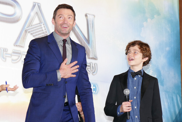 ヒュー・ジャックマン、リーヴァイ・ミラー／『ＰＡＮ ～ネバーランド、夢のはじまり～』ジャパンプレミア