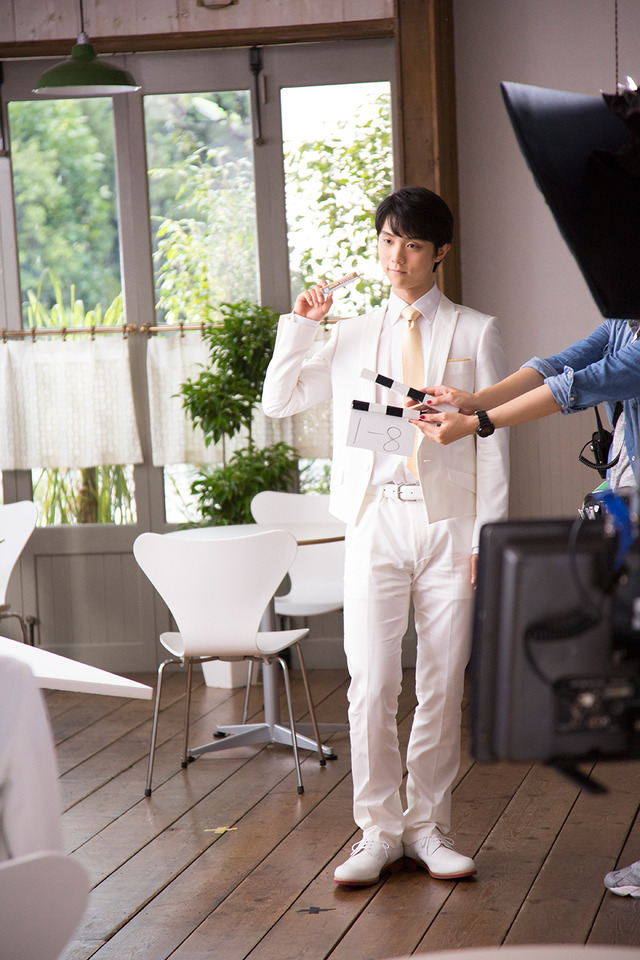 羽生結弦選手／CMメイキングカット