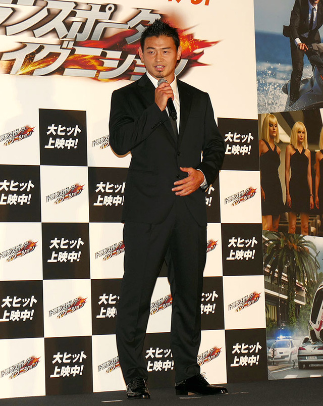 五郎丸歩選手／『トランスポーター イグニッション』ヒット記念舞台挨拶