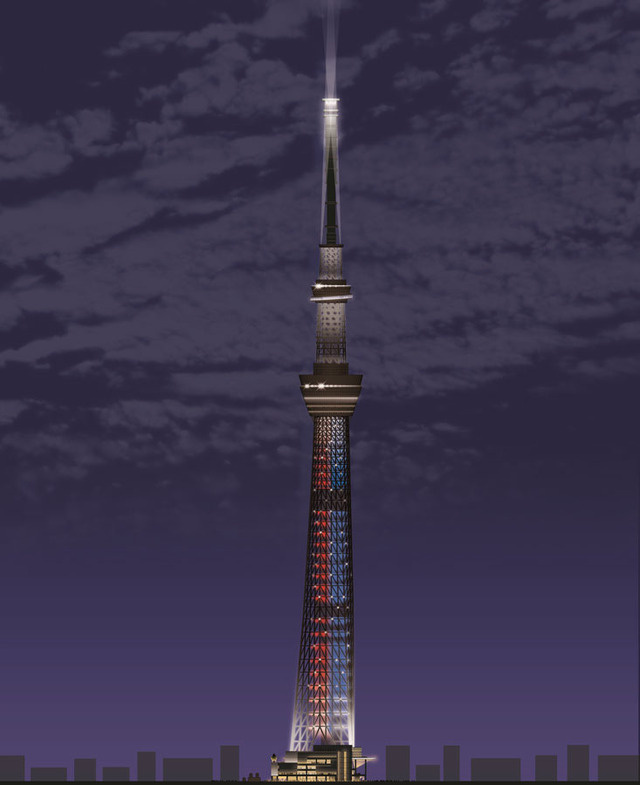 光と闇の戦いをイメージした点灯演出 - (C) TOKYO-SKYTREE ※画像はイメージです