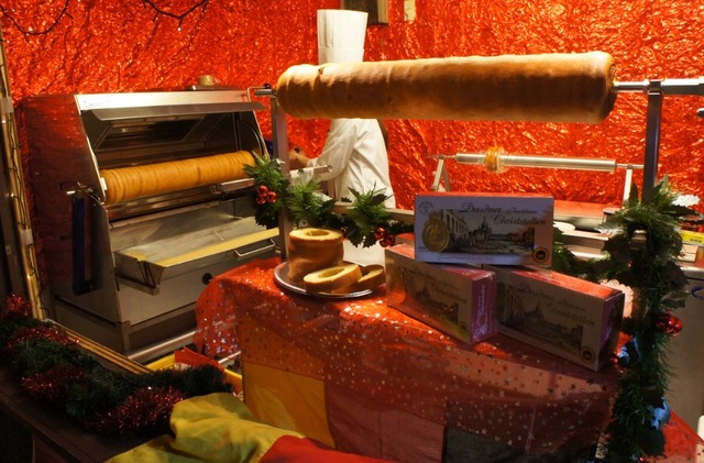 「クリスマスマーケットin横浜赤レンガ倉庫」バームクーヘン。