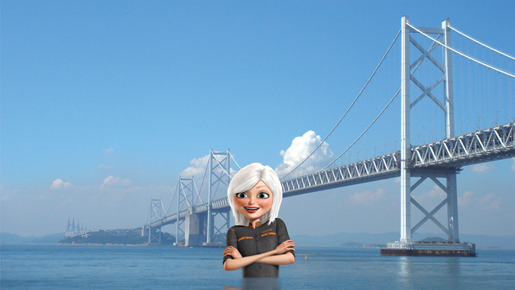 瀬戸大橋に出現！　