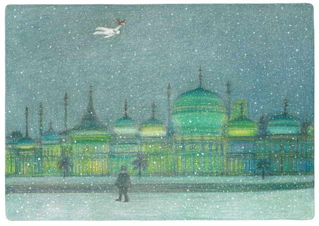 絵本原画の1ページ