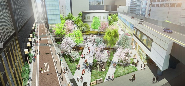 東急プラザ銀座　数寄屋橋公園イメージ