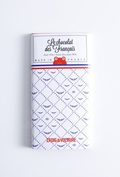 ZADIG & VOLTAIRE × Le chocolat des Francais タブレットチョコレート　ダークチョコレート