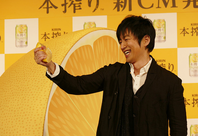 大沢たかお／「キリン本搾り」新CM発表会