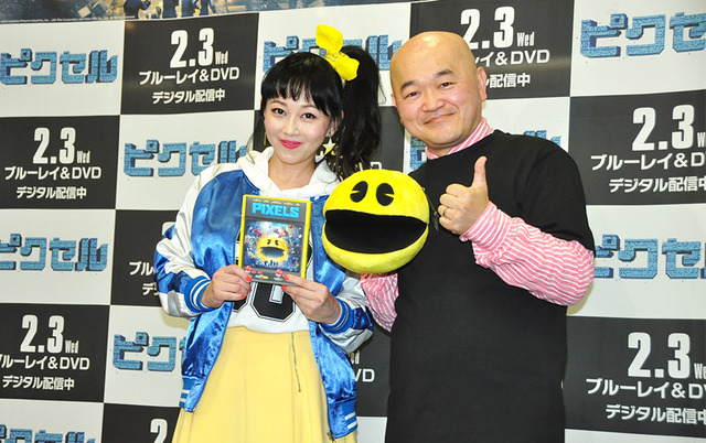浅香唯、高橋名人／『ピクセル』ブルーレイ＆DVD発売記念イベント