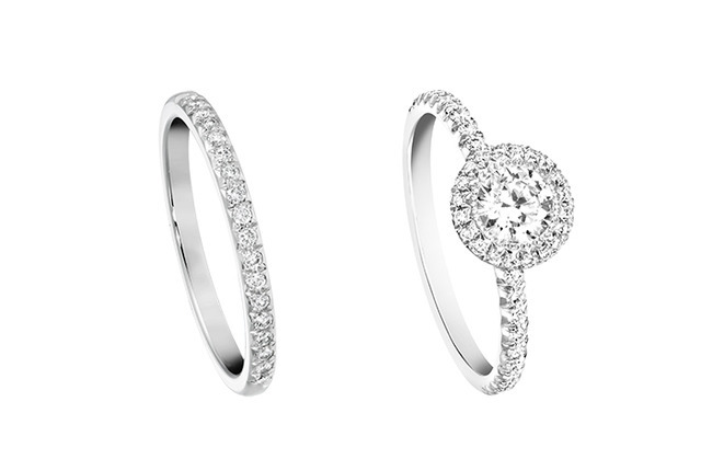 右から：ピアジェ パッション 61万円～、ライムライト ウェディングリング 27万円／ピアジェ