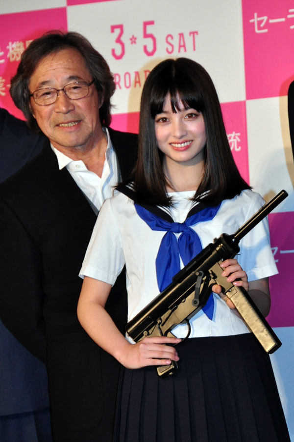 武田鉄矢、橋本環奈／『セーラー服と機関銃 -卒業-』完成披露試写会