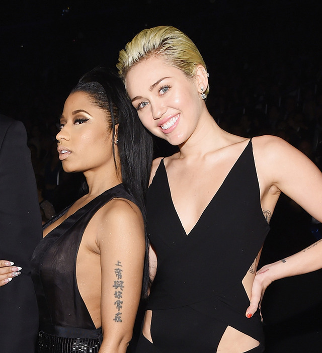 ニッキー・ミナージュ＆マイリー・サイラス-(C)Getty Images