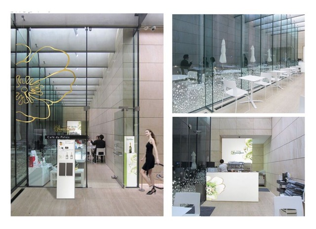 東京都庭園美術館「カフェ・ド・パレ」で展開される「ペリエ ジュエ」のポップアップカフェ内装イメージ