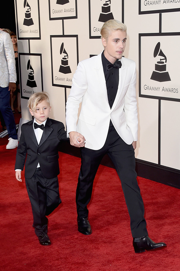 ジャスティン・ビーバー＆弟ジャクソン君-(C)Getty Images